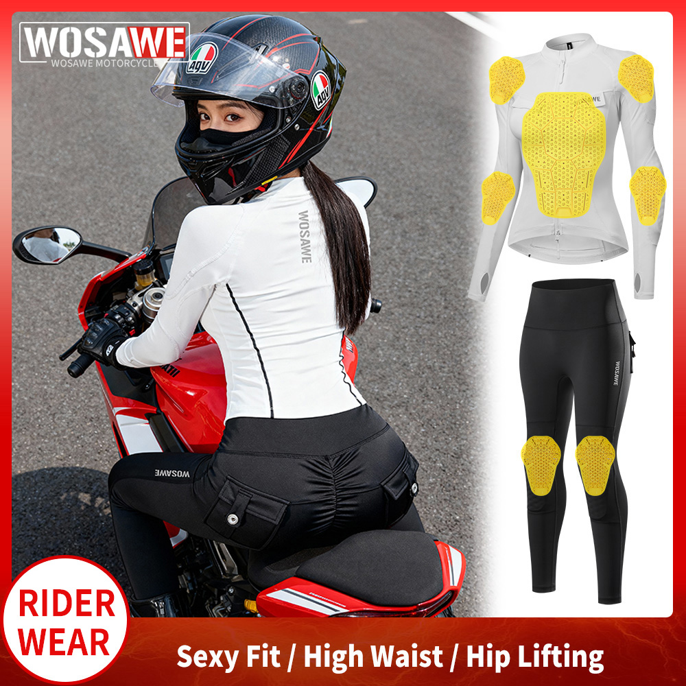 Motorcycle Gear Full Set - Комплект мотоэкипировки WOSAWE для женщин: куртка